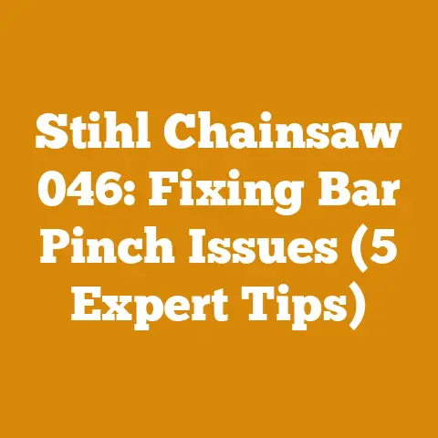Stihl Chainsaw 046: Fixing Bar Pinch Issues (5 Expert Tips)