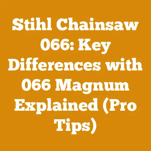 Stihl Chainsaw 066: Key Differences with 066 Magnum Explained (Pro Tips)