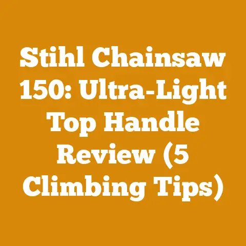 Stihl Chainsaw 150: Ultra-Light Top Handle Review (5 Climbing Tips)