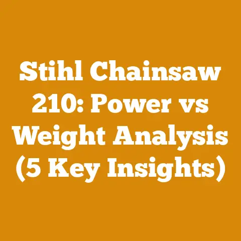 Stihl Chainsaw 210: Power vs Weight Analysis (5 Key Insights)
