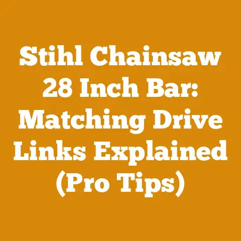 Stihl Chainsaw 28 Inch Bar: Matching Drive Links Explained (Pro Tips)