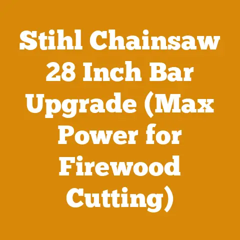 Stihl Chainsaw 28 Inch Bar Upgrade (Max Power for Firewood Cutting)