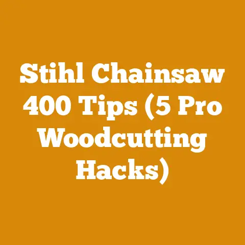 Stihl Chainsaw 400 Tips (5 Pro Woodcutting Hacks)