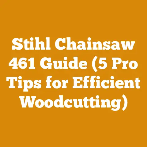 Stihl Chainsaw 461 Guide (5 Pro Tips for Efficient Woodcutting)