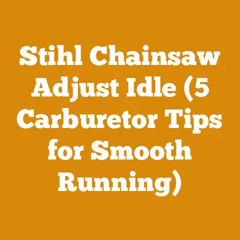 Stihl Chainsaw Adjust Idle (5 Carburetor Tips for Smooth Running)