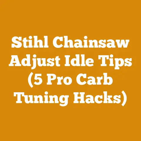 Stihl Chainsaw Adjust Idle Tips (5 Pro Carb Tuning Hacks)