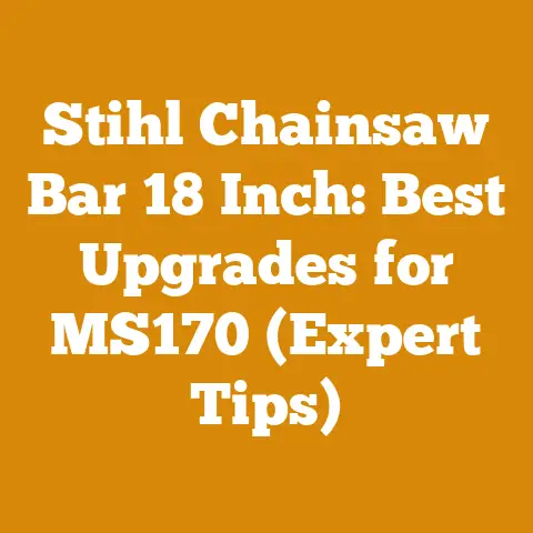 Stihl Chainsaw Bar 18 Inch: Best Upgrades for MS170 (Expert Tips)
