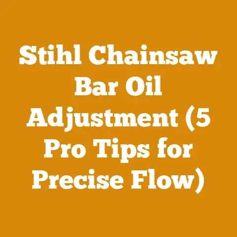 Stihl Chainsaw Bar Oil Adjustment (5 Pro Tips for Precise Flow)