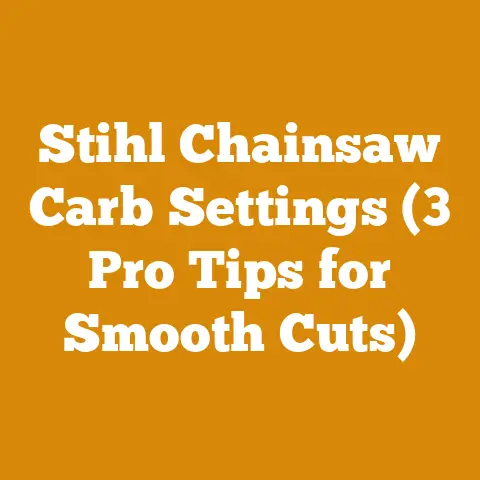 Stihl Chainsaw Carb Settings (3 Pro Tips for Smooth Cuts)