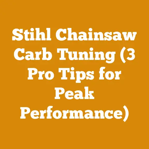 Stihl Chainsaw Carb Tuning (3 Pro Tips for Peak Performance)