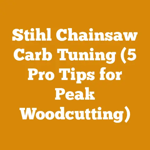 Stihl Chainsaw Carb Tuning (5 Pro Tips for Peak Woodcutting)