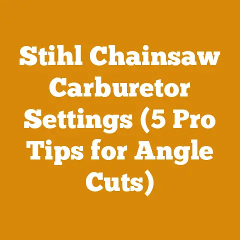 Stihl Chainsaw Carburetor Settings (5 Pro Tips for Angle Cuts)