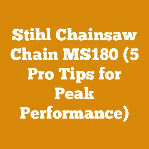 Stihl Chainsaw Chain MS180 (5 Pro Tips for Peak Performance)