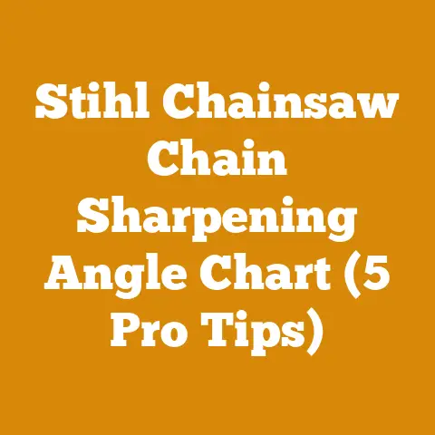 Stihl Chainsaw Chain Sharpening Angle Chart (5 Pro Tips)