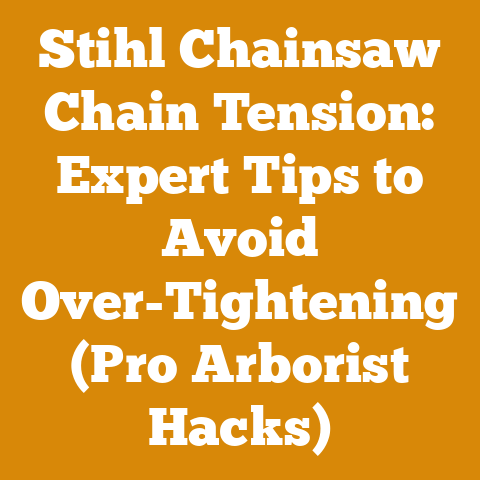 Stihl Chainsaw Chain Tension: Expert Tips to Avoid Over-Tightening (Pro Arborist Hacks)