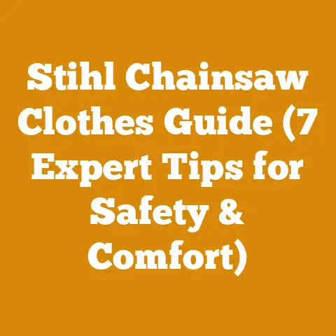 Stihl Chainsaw Clothes Guide (7 Expert Tips for Safety & Comfort)