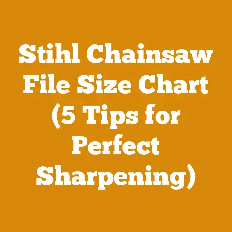 Stihl Chainsaw File Size Chart (5 Tips for Perfect Sharpening)