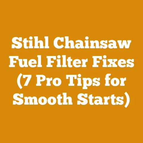 Stihl Chainsaw Fuel Filter Fixes (7 Pro Tips for Smooth Starts)