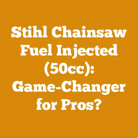 Stihl Chainsaw Fuel Injected (50cc): Game-Changer for Pros?