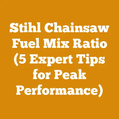 Stihl Chainsaw Fuel Mix Ratio (5 Expert Tips for Peak Performance)