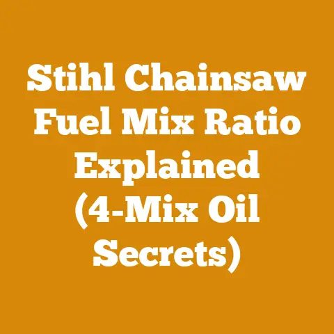 Stihl Chainsaw Fuel Mix Ratio Explained (4-Mix Oil Secrets)