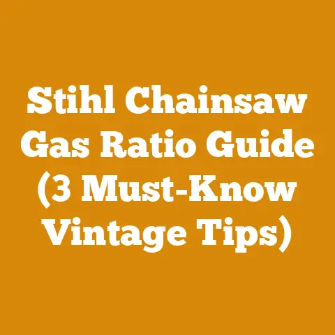 Stihl Chainsaw Gas Ratio Guide (3 Must-Know Vintage Tips)