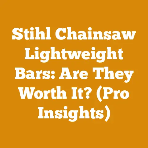 Stihl Chainsaw Lightweight Bars: Are They Worth It? (Pro Insights)