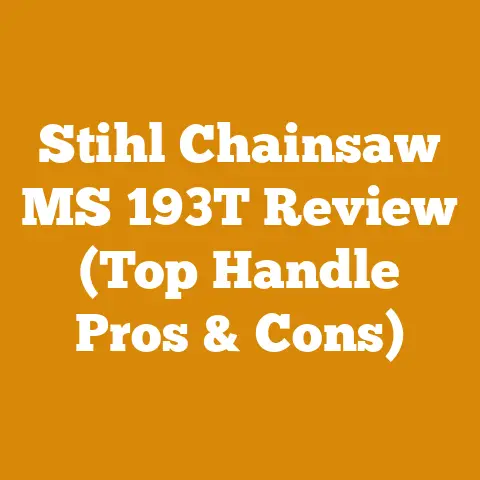 Stihl Chainsaw MS 193T Review (Top Handle Pros & Cons)