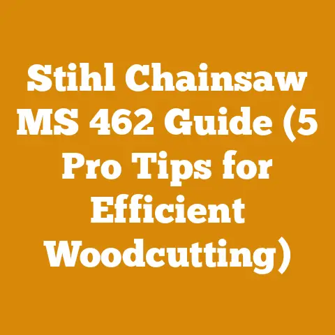 Stihl Chainsaw MS 462 Guide (5 Pro Tips for Efficient Woodcutting)