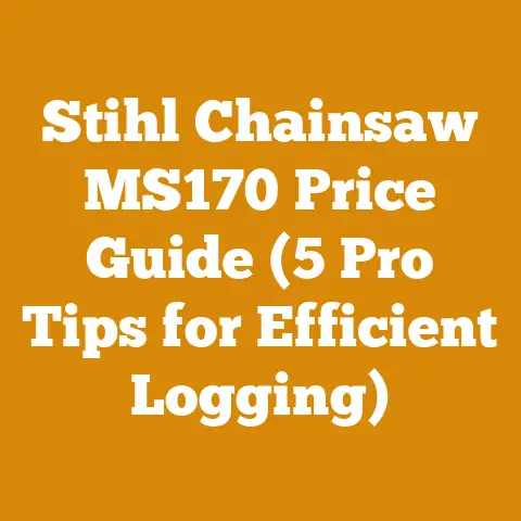 Stihl Chainsaw MS170 Price Guide (5 Pro Tips for Efficient Logging)