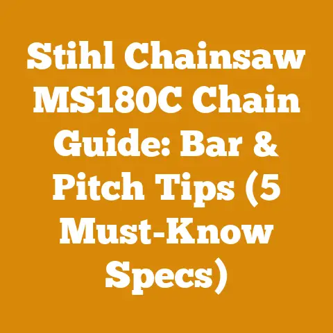 Stihl Chainsaw MS180C Chain Guide: Bar & Pitch Tips (5 Must-Know Specs)