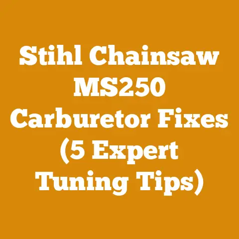 Stihl Chainsaw MS250 Carburetor Fixes (5 Expert Tuning Tips)