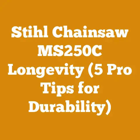 Stihl Chainsaw MS250C Longevity (5 Pro Tips for Durability)