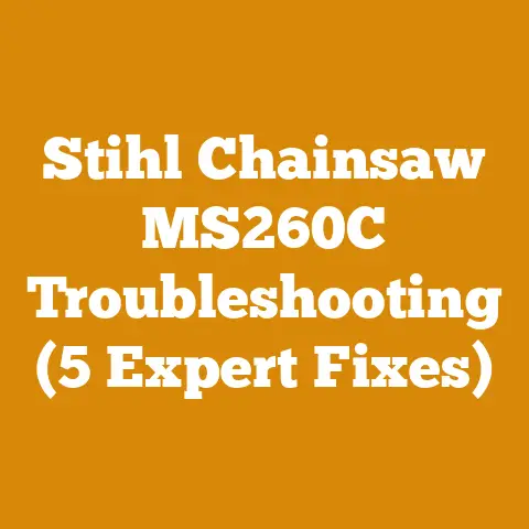 Stihl Chainsaw MS260C Troubleshooting (5 Expert Fixes)