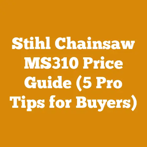 Stihl Chainsaw MS310 Price Guide (5 Pro Tips for Buyers)