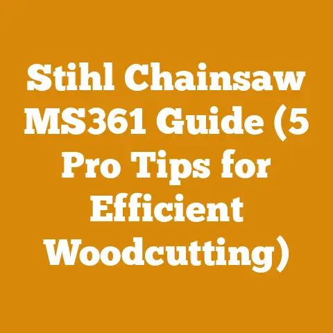 Stihl Chainsaw MS361 Guide (5 Pro Tips for Efficient Woodcutting)