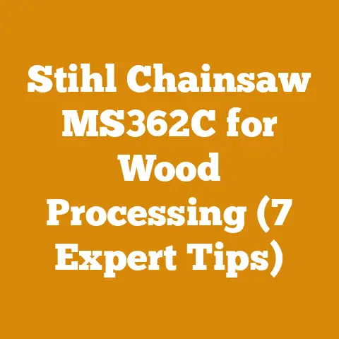 Stihl Chainsaw MS362C for Wood Processing (7 Expert Tips)