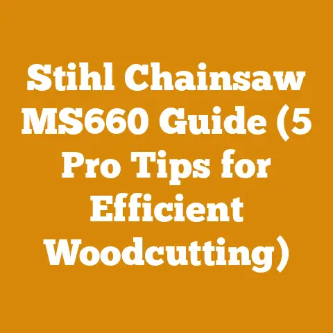 Stihl Chainsaw MS660 Guide (5 Pro Tips for Efficient Woodcutting)