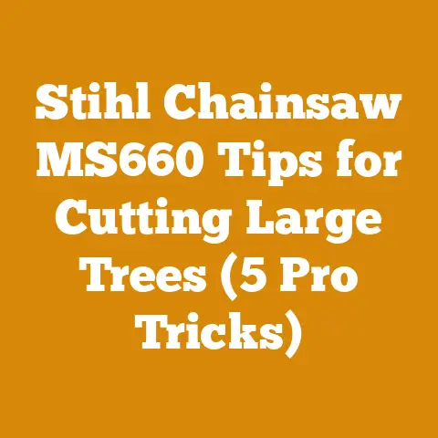Stihl Chainsaw MS660 Tips for Cutting Large Trees (5 Pro Tricks)