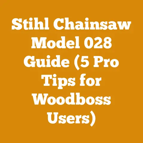 Stihl Chainsaw Model 028 Guide (5 Pro Tips for Woodboss Users)