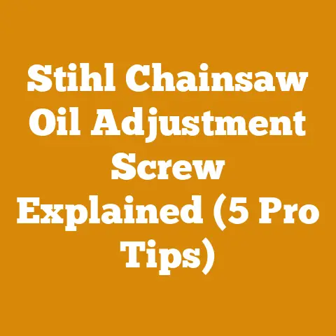 Stihl Chainsaw Oil Adjustment Screw Explained (5 Pro Tips)