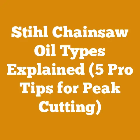 Stihl Chainsaw Oil Types Explained (5 Pro Tips for Peak Cutting)