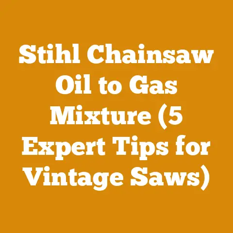 Stihl Chainsaw Oil to Gas Mixture (5 Expert Tips for Vintage Saws)