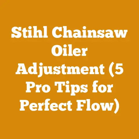 Stihl Chainsaw Oiler Adjustment (5 Pro Tips for Perfect Flow)