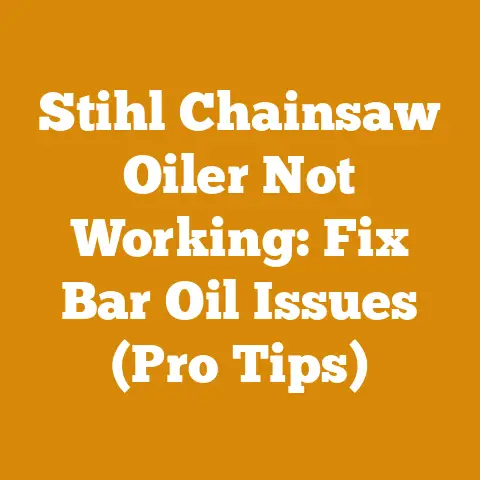 Stihl Chainsaw Oiler Not Working: Fix Bar Oil Issues (Pro Tips)