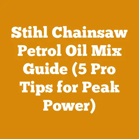 Stihl Chainsaw Petrol Oil Mix Guide (5 Pro Tips for Peak Power)
