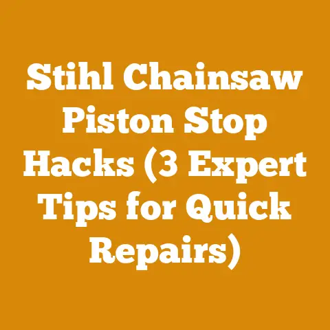 Stihl Chainsaw Piston Stop Hacks (3 Expert Tips for Quick Repairs)