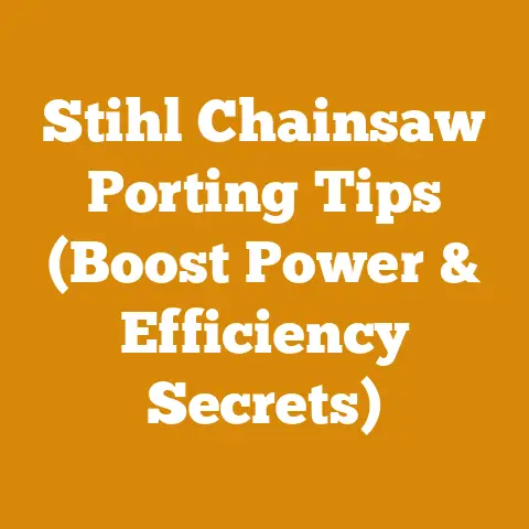 Stihl Chainsaw Porting Tips (Boost Power & Efficiency Secrets)