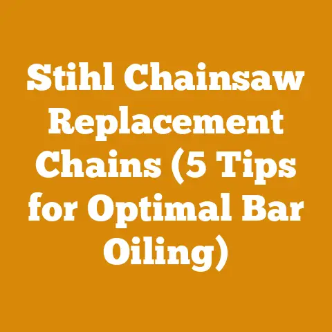Stihl Chainsaw Replacement Chains (5 Tips for Optimal Bar Oiling)