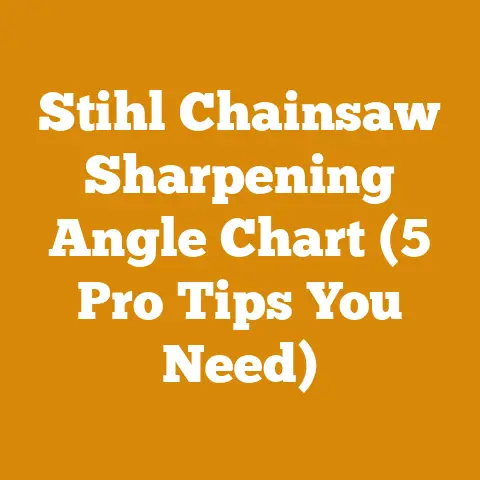 Stihl Chainsaw Sharpening Angle Chart (5 Pro Tips You Need)